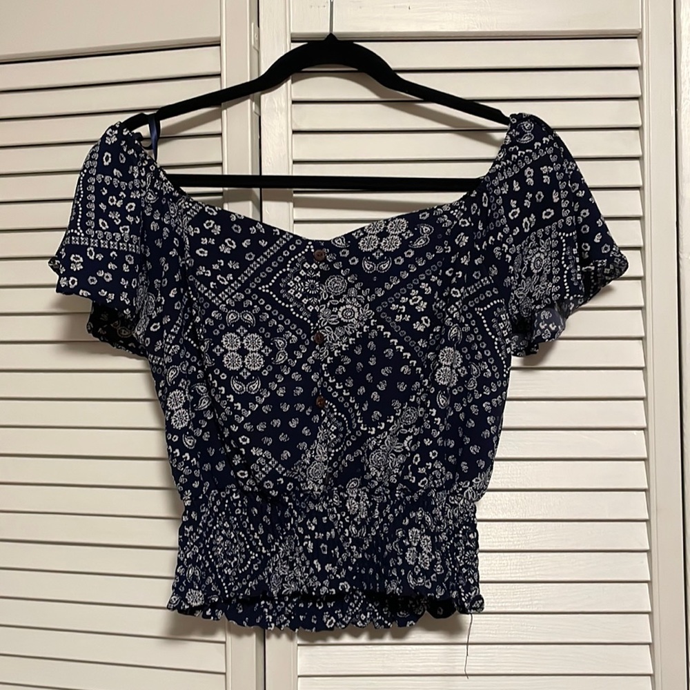 Off the Shoulder Crop Top